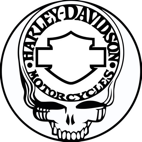 Printable Harley Davidson Logo Stencil